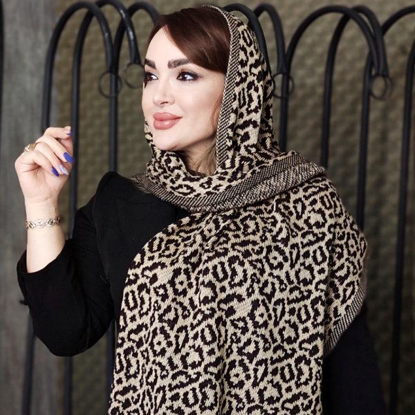 35700257-3 شال بافت پلنگی - مانتو پاتریس رشت