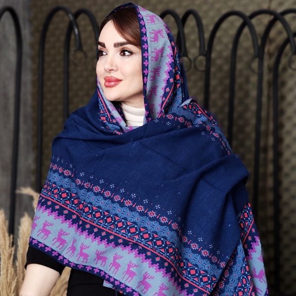 شال پاییزه طرح گوزن - مانتو پاتریس رشت