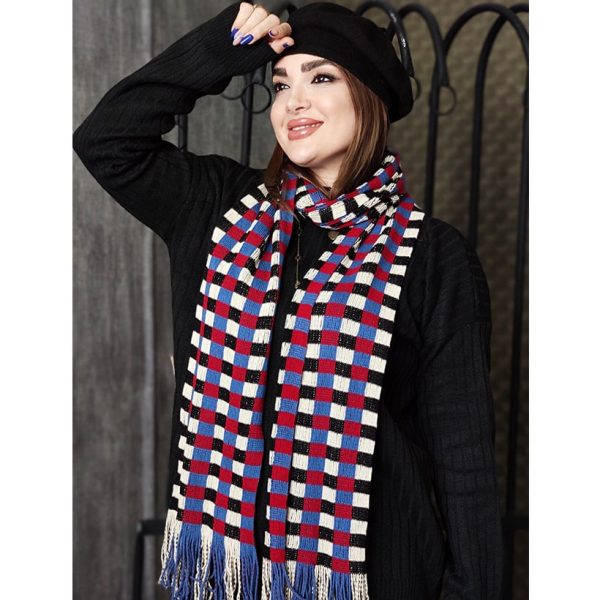 شال گردن بافت رنگی - مانتو پاتریس رشت