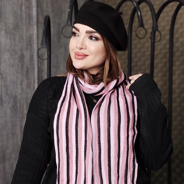 شال گردن بافت رنگی - مانتو پاتریس رشت