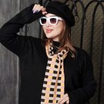 شال گردن بافت رنگی - مانتو پاتریس رشت