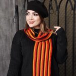 شال گردن بافت رنگی - مانتو پاتریس رشت