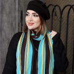 شال گردن بافت رنگی - مانتو پاتریس رشت