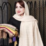 شال منگوله چوبی - مانتو پاتریس رشت