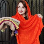 شال منگوله چوبی - مانتو پاتریس رشت