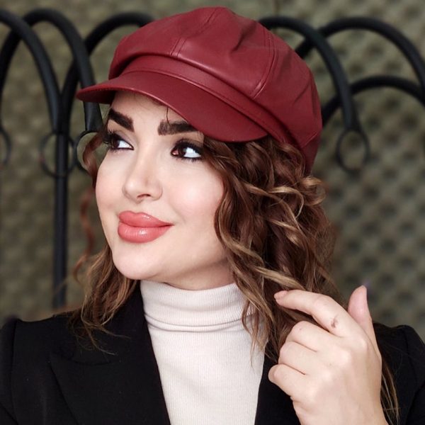 کلاه لبه دار چرم - مانتو پاتریس رشت