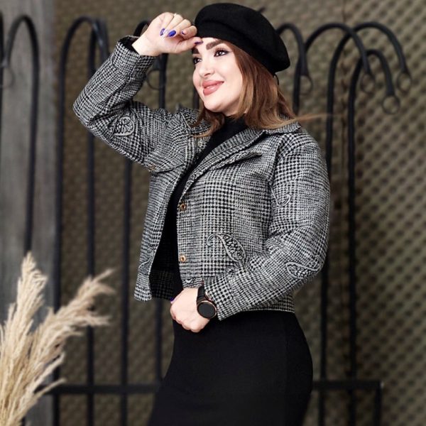 کت کراپ ترمه - مانتو پاتریس رشت