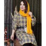 مانتو چهارخونه بلند کشمیر - مانتو پاتریس رشت