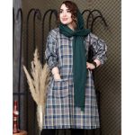 مانتو چهارخونه بلند کشمیر - مانتو پاتریس رشت