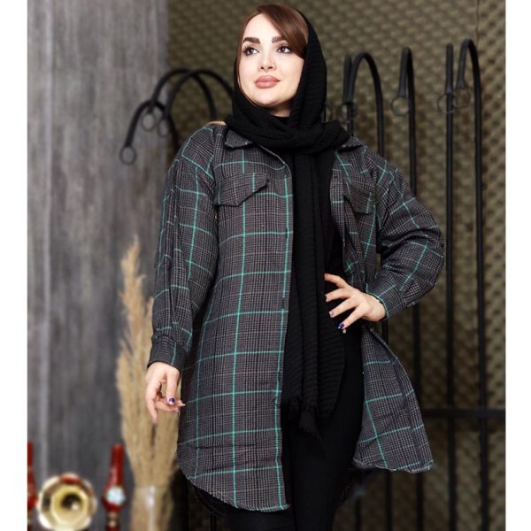 مانتو چهارخونه دو جیب - مانتو پاتریس رشت