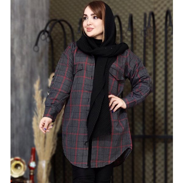 مانتو چهارخونه دو جیب - مانتو پاتریس رشت