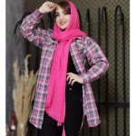 مانتو چهارخونه دو جیب - مانتو پاتریس رشت