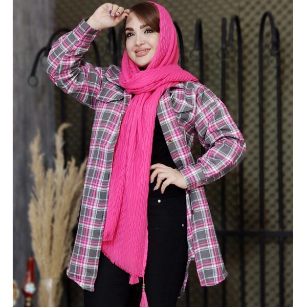 مانتو چهارخونه دو جیب - مانتو پاتریس رشت