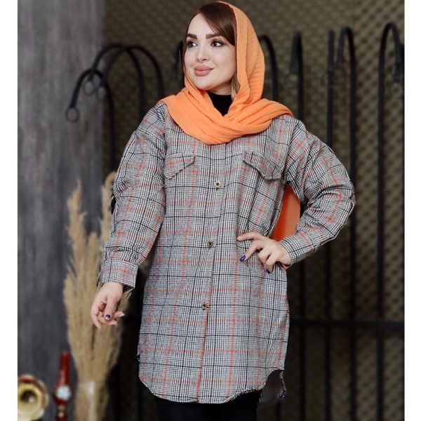 مانتو چهارخونه دو جیب - مانتو پاتریس رشت