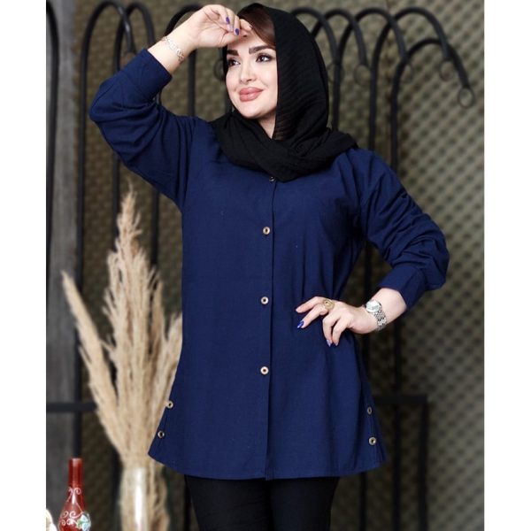 مانتو لینن بغل دکمه - مانتو پاتریس رشت