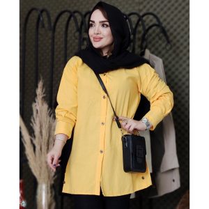 مانتو لینن بغل دکمه - مانتو پاتریس رشت