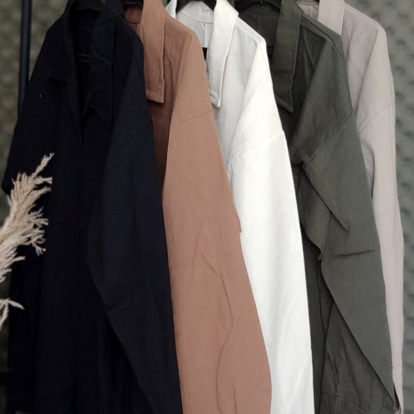 مانتو لینن بغل دکمه - مانتو پاتریس رشت