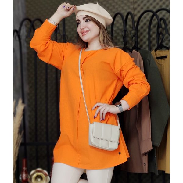 مانتو لینن بغل دکمه - مانتو پاتریس رشت