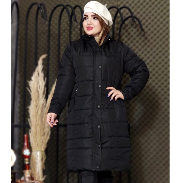 کاپشن سایز بزرگ مشکی - مانتو پاتریس رشت