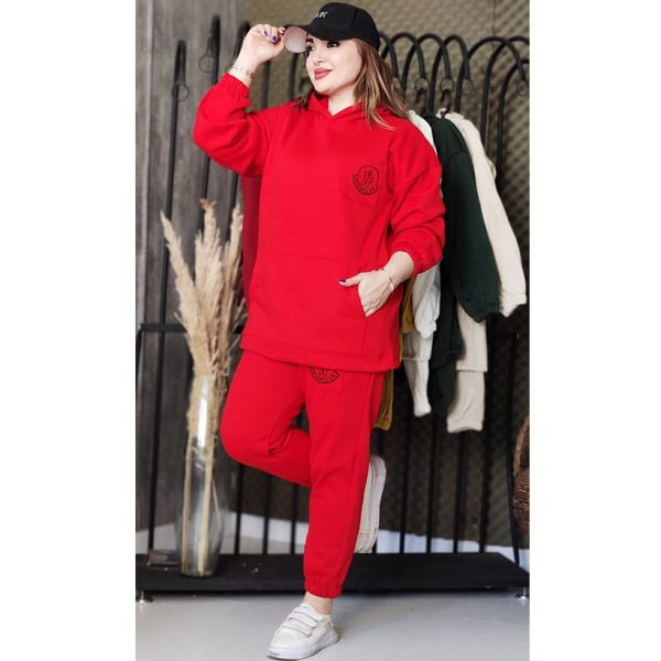 ست هودی شلوار دورس چاپی