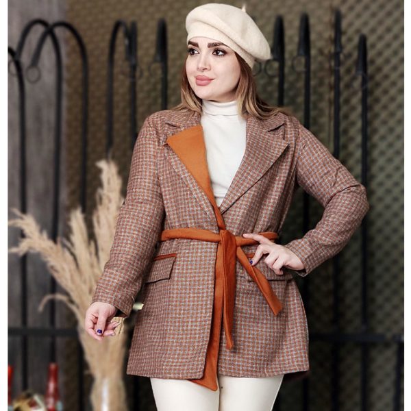 پالتو پیچازی یقه خز - مانتو پاتریس رشت