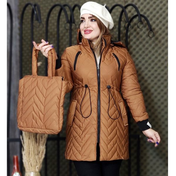 کاپشن امبردی کیف دار - مانتو پاتریس رشت