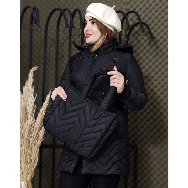 کاپشن امبردی کیف دار - مانتو پاتریس رشت