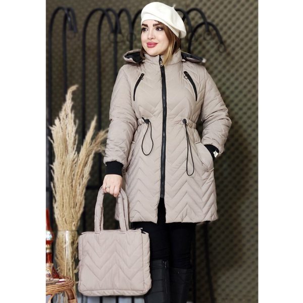 کاپشن امبردی کیف دار - مانتو پاتریس رشت