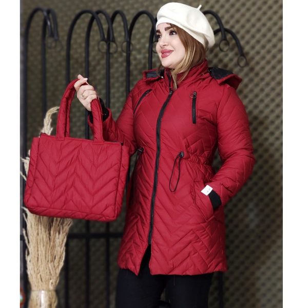 کاپشن امبردی کیف دار - مانتو پاتریس رشت