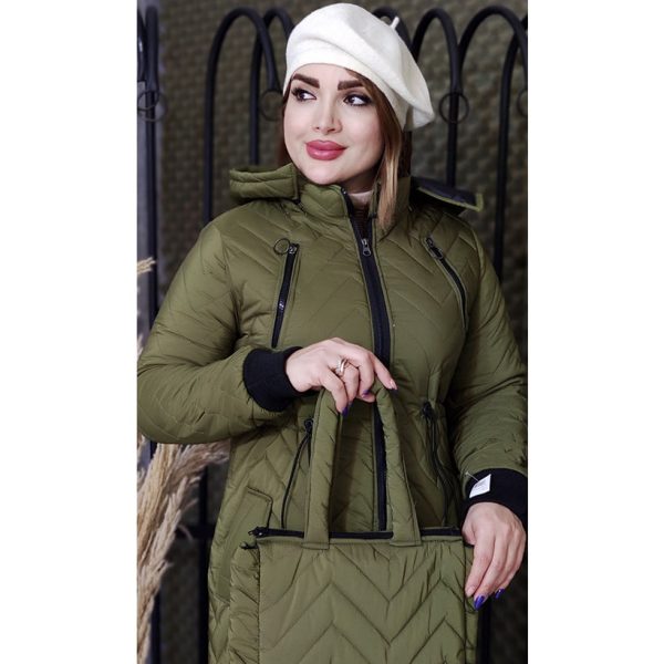 کاپشن بلند کیف دار 3690096 - Image 5