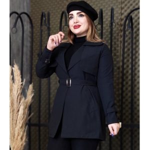 بارانی کتان ژیله دار - مانتو پاتریس رشت
