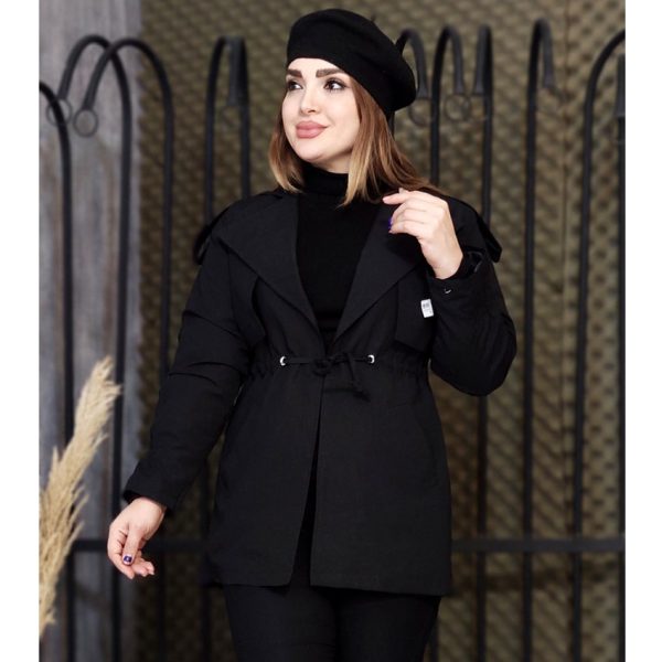 بارانی کتان زارا کمر گت - مانتو پاتریس رشت