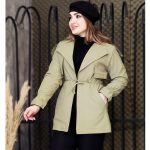 بارانی کتان زارا کمر گت - مانتو پاتریس رشت