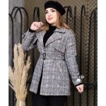 پالتو چهارخونه ژیله دار - مانتو پاتریس رشت