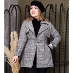 پالتو چهارخونه ژیله دار - مانتو پاتریس رشت