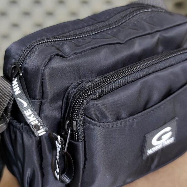 کیف دوشی دو زیپ برزنتی - مانتو پاتریس رشت