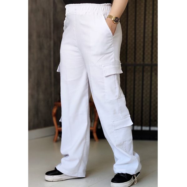 شلوار کارگو سفید - مانتو پاتریس رشت
