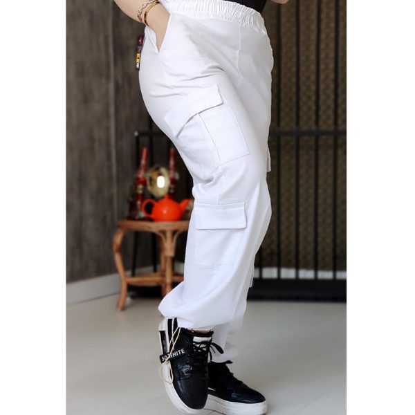 شلوار کارگو سفید - مانتو پاتریس رشت