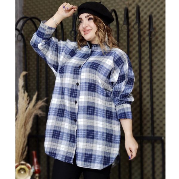 مانتو موهر پانچ چهارخونه - مانتو پاتریس رشت