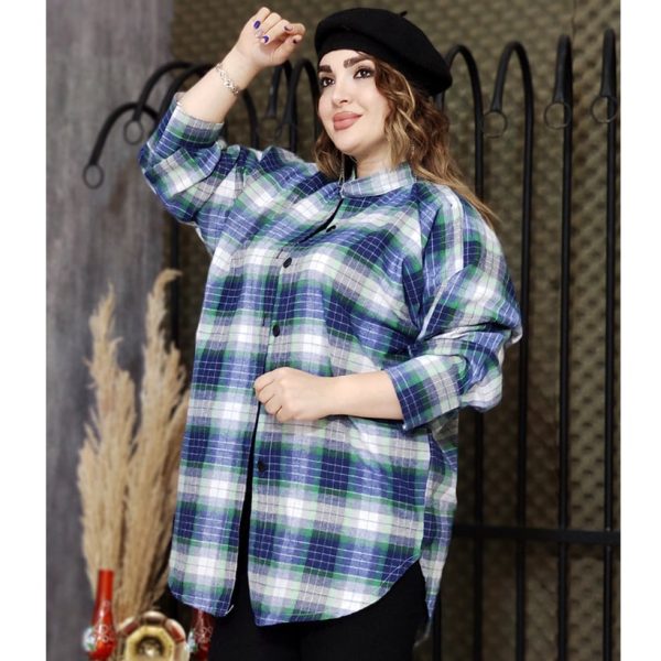 مانتو موهر پانچ چهارخونه - مانتو پاتریس رشت