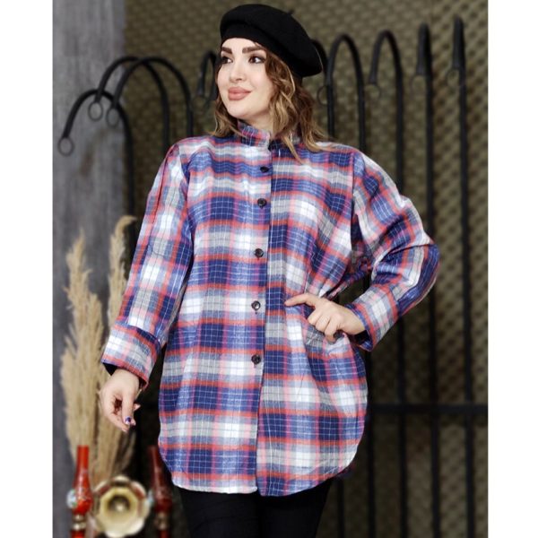 مانتو موهر پانچ چهارخونه - مانتو پاتریس رشت