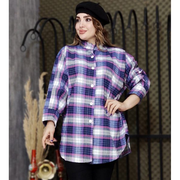 4060029-005-min مانتو موهر پانچ چهارخونه - مانتو پاتریس رشت