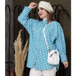 مانتو پانچ چهارخونه ریز - مانتو پاتریس رشت