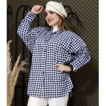 مانتو پانچ چهارخونه ریز - مانتو پاتریس رشت