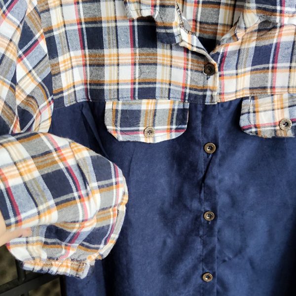 4060035-0011-min (1) مانتو چهارخونه ترکیبی - مانتو پاتریس رشت