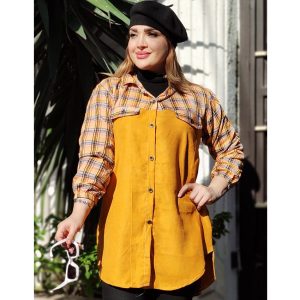 مانتو چهارخونه ترکیبی - مانتو پاتریس رشت