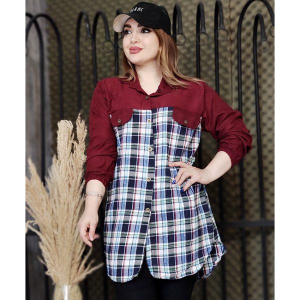 4060035-011-min مانتو میکرو چهارخونه - مانتو پاتریس رشت