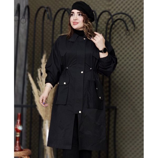 بارانی کتان زارا بلند - مانتو پاتریس رشت