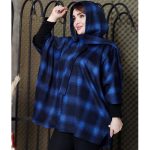 پالتو پانچ چهارخونه - مانتو پاتریس رشت