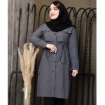 بارانی بلند تی سی اداری - مانتو پاتریس رشت